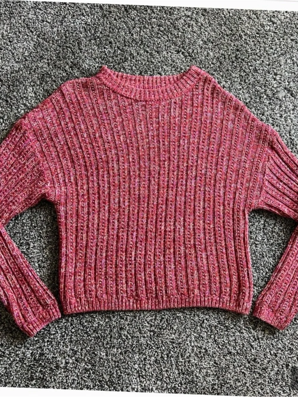 Universal Thread Marled Rose Ribbed Turtleneck Sweater